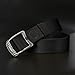 JASGOOD Survival Military Canvas Nylon Belts for Men Tactical Outdoor Belt with Metal Buckle (Suit Pant Size 36-40 Inch, Black)