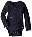 L'ovedbaby Unisex Baby 100% Organic Kimono Bodysuit (Navy, 0-3m)