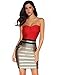 meilun Women's Strap Bandage Dress Bodycon Stripe Midi Dresses