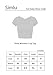 Womens Crop Tops with Short Sleeves,Black,Medium,Medium,Black