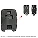 Keyless2Go Replacement for New Silicone Cover Protective Case for Select GM Remote Key Fobs M3N32337100 - Black