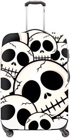 CrazyTravel Skull Trolley Case Luggage Protector Cover Fit 18-30 Inch
