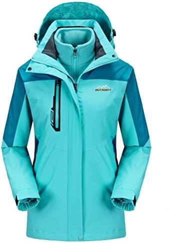 Timeiya Women's Waterproof Jackets for Skiing Outdoor Two Piece Set Warm Thicken