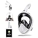 AugustTrek ONE80 GoPro Compatible Snorkel Mask - Full Face Design, Foldable Tube and Upgraded Wide 180° Lens, Largest in Market. Breathe Comfortably with Enhanced Easy Breathing Technology.