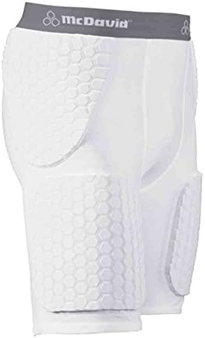 McDavid Classic Logo 757DD CL Dual Density Hexpad Thudd Short-White-Medium