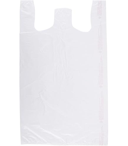 Amazon.com: Plastic Bag-Standard White Plain T-Shirt Bag 11.5