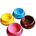 SUHEEUS Dog Bowl Raised Pet Food Bowls Cat Puppy Bowls Round No Spill Colorful Water Feeder Eating Bowl for Small Animals