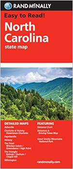 Easy To Read: North Carolina (Rand McNally State Maps), by Rand McNally Easy To Read: North Carolina (Rand McNally State Maps), by Rand McNally
