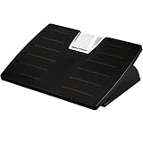 Fellowes Office Suites Adjustable Footrest with Microban Protection, Black/Silver (8035001)