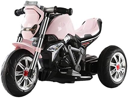 電動乗用バイク キッズ電動バイク 子供のおもちゃの車三輪車 充電式 子供用 キッズバイク 室内兼用 バイク 2 5歳用 簡単操作可能 乗用玩具 スピード対応 全国送料無料 レーシングバイク ピンク