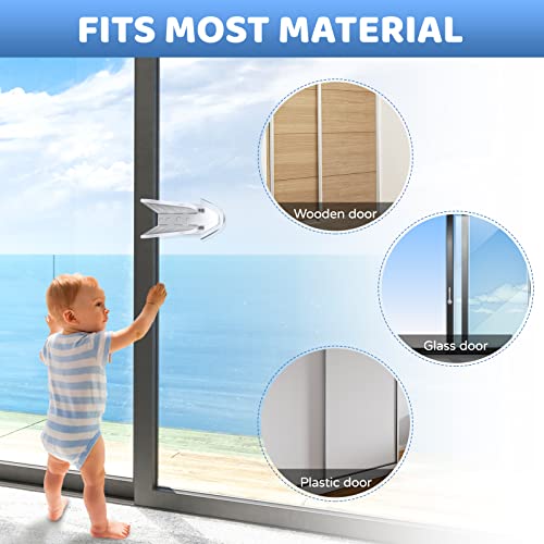 Sliding Door Lock for Kids Safety 4 Pack Window Locks Child Proof