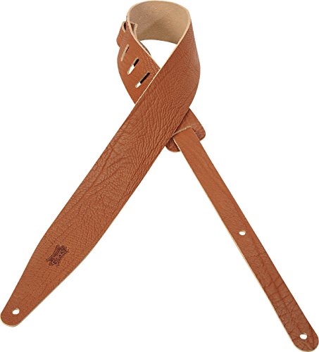 Levy's Leathers MVR317RTS-GIN 2 1/2" Veg-Tan Leather Guitar Strap, Ginger
