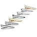 PiercingJ 5-10pcs Set Stainless Steel Exquisite GQ Classic Tie Bar Clip, 2.3 Inches