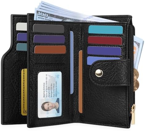 Amazon.com: Tipmile Slim Wallet for Women, RFID Blocking Credit