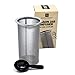 Mason Jar Cold Brew Infuser Filter | Coffee and Tea Maker | At Home Infuser for Coffee, Fruit Drinks, Nut Milk | Included Spoon | 304 Stainless Steel | 150 Micron Mesh | Fits All Large Mouth Jars