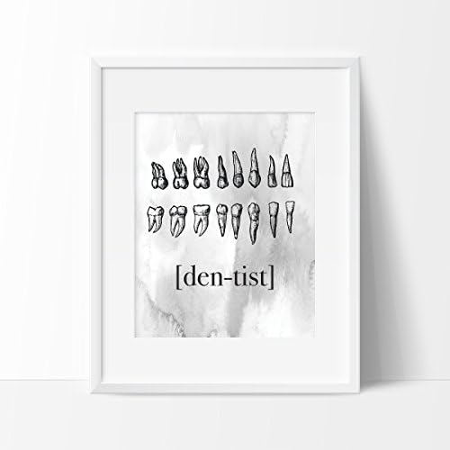 Dentist Watercolor Ombre Art Print - Wall Art - Office Decor - Dentist Office Decor - Dental Art
