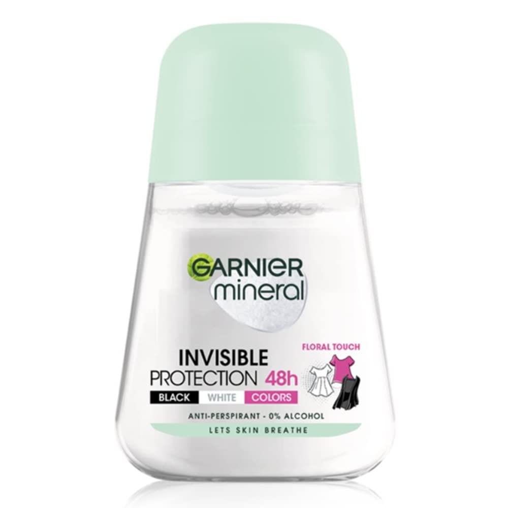 Garnier Mineral Invisible Black & White Colours 48H Anti-Perspirant Deodorant Roll-On 50ml
