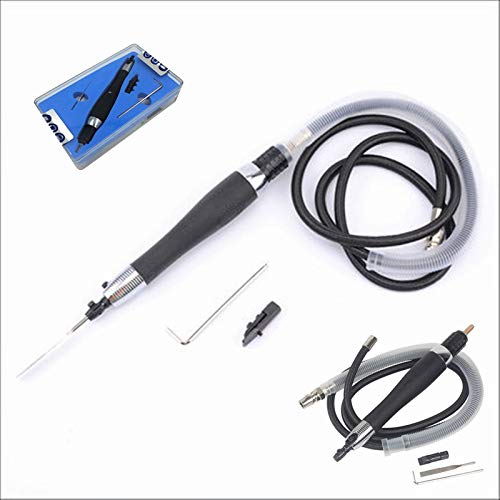 POPTOVO Mould Micro Air Grinder 1/8'' Ultrasonic File Mould Polishing Machine Pneumatic Grinder