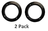 2 Pack Black Plastic 1" Depth Ring Adapter Spacer for 5.25"- 6" Car Speaker USA