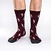 Good Luck Sock Men's Flamingo Crew Socks,Large (Shoe size 7-12),Red