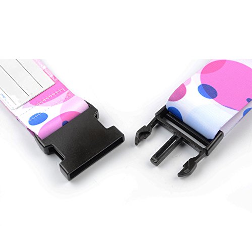 DYZD Multicolor Luggage Strap - Dacron Suitcase Travel Belt, 2.06m (Style 4)