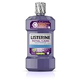Listerine Total Care Whitening Mouthwash, 6 Benefit Fluoride Anticavity Mouthwash for Stain Removal and Bad Breath, Fresh Mint Flavor, 16 fl. oz