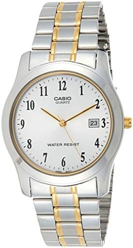 casio watch silver gold