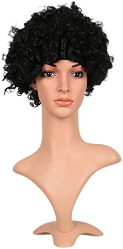 New Iron Riri Cosplay Wig Woman Curly Black Afro Hair For Halloween Costume and Daily
