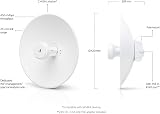 Ubiquiti PowerBeam PBE-2AC-400 2.4GHz 18dBi AC Wireless Bridge 20km PoE view 6