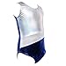 EFINNY Gymnastics Dancing Leotard Girls One-piece Sparkle Camisole Active Shirts Blue 150(10-12Y)