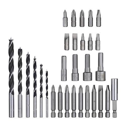 BLACK+DECKER 20V MAX Drill & Home Tool Kit, 34 Piece (BDCD120VA), Orange