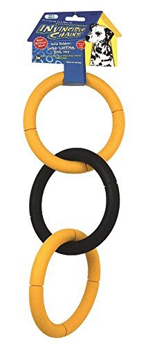 JW Pet Invincible Chains Rubber Dog Toy, Large, 2 Pack