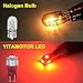 YITAMOTOR 10x Red T10 194 LED Light Bulb 168 158 LED Non-Polarity Car Bulbs for Interior Exterior Lights Map Door Trunk License Plate Lamp
