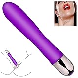 G Spot Vibrator for Vagina Stimulation, Ultra Soft Bendable Small Vibrator with 9 Vibration Patterns-Slilcone Dildo Vibrator Clitoris Stimulator for Women