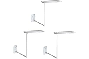 MANNIFEN PEI Motorcycle Accessories Helmet Holder Jacket Hanger Wall Mounted Multifunctional Rack (White 3pc)