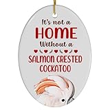 Salmon Crested Moluccan Cockatoo Christmas Ornament