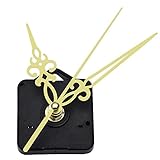 Mudder Quartz Wall Clock Movement Mechanism Golden Hands 3/ 25 Inch Maximum Dial Thickness, 1/ 2 Inch Total Shaft Length