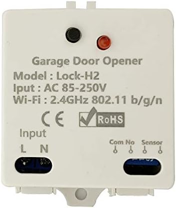 MHCOZY WiFi Garage Door Opener,eWelink App Remote Control Open/Close,Work with Amazon Alexa Google Assistant IFTTT,Monitor Real time Status