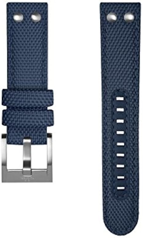 TW Steel Correa de Reloj TWS606 Textil Azul 24mm + Costura ...