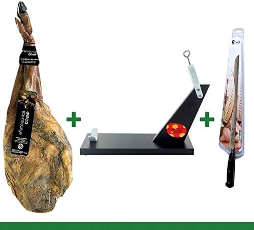 Acorn Fed Iberico Shoulder Ham Bone-in Ham Pack by COVAP (10-13 Lbs. Ham+holder+knife)