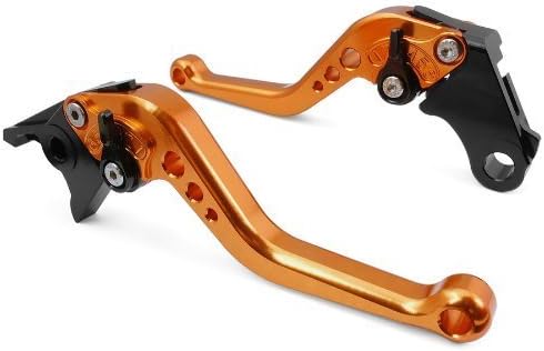 CTG CH-147 Adjustable CNC short Brake and Clutch Levers for KTM RC8 RC8R 2009-2014-Orange