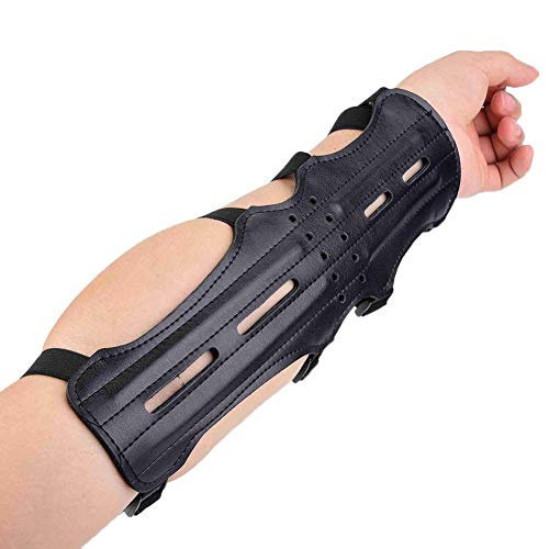Tihebeyan Archery Armguard, Arm Guard Leather Arm Armor Guard Bracers Medieval Armor Costume Traditional Archery Protective Gear