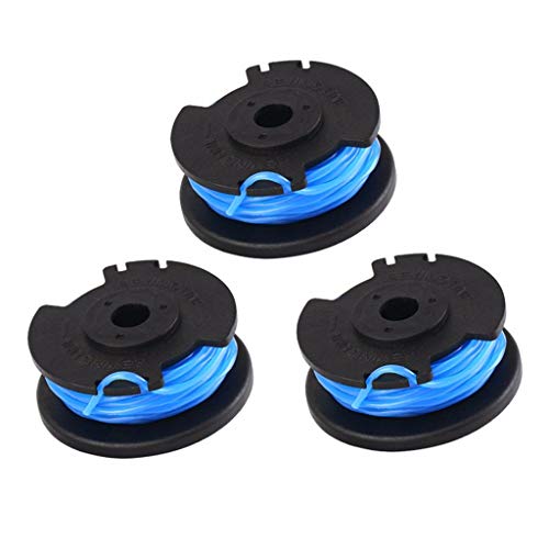 VICCKI String Trimmer Line for Ryobi One+ AC14RL3A .065 Line and Spool for Ryobi 18 24 (Blue, 3Pcs)