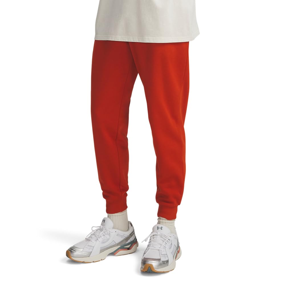 Under Armour Men's Rival Fleece Joggers Surplus Orange/White XX-Large Image