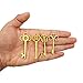 Mmei 40 pcs Large Antique Gold Steampunk Vintage Skeleton Keys for DIY Wedding Party Gifts Jewelry Necklace Pendants Decoration (4 Different Style x 10)