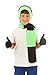 Polar Wear Boys Knit Hat, Scarf and Gloves Set - Black/ Lime