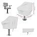 Boat Seat Cover Color White, Weather-Resistant Marine Canvas, Fits over the Chair and Armrest, Superior Fabric to Protect Captain’s Chair from The Elements