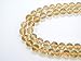 jennysun2010 Natural Citrine Gemstone 6mm Smooth Round Loose 60pcs Beads 1 Strand for Bracelet Necklace Earrings Jewelry Making Crafts Design Healing