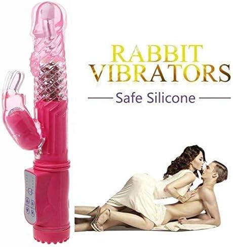 Shaking USB Rechargeable Rotating Vibe Rabbit Toys Large Size for Women and Female Pleasure(not cat beds),Pink