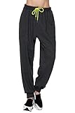 Honour Fashion Women's Plus Size Drawstring Drop Crotch Harem Pants